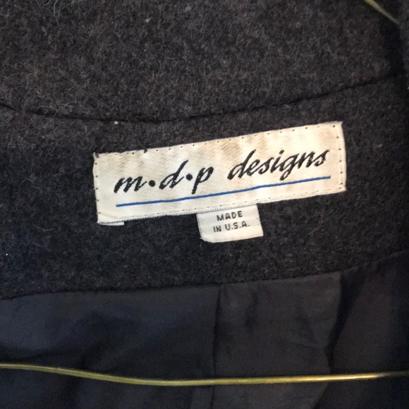 Vintage 90’s Mario de Pinto Designer Wool Peacoat - Picture 7 of 13